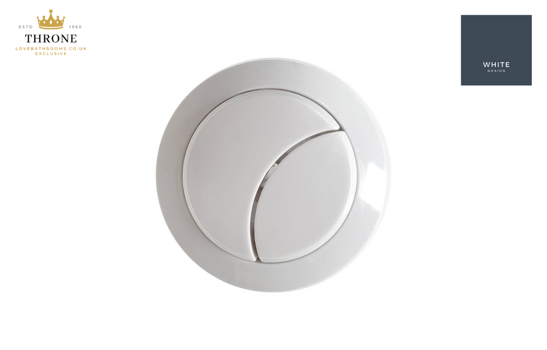 Toilet Push Button - White