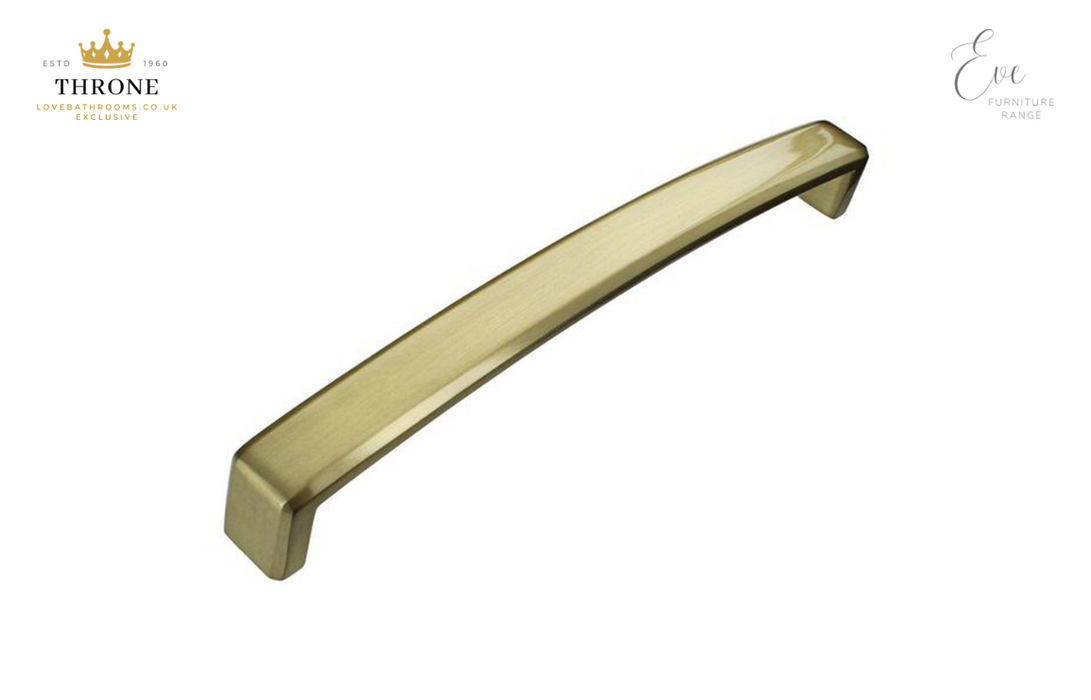 Throne - Eve - Brushed Brass D Shape Handle (Single)