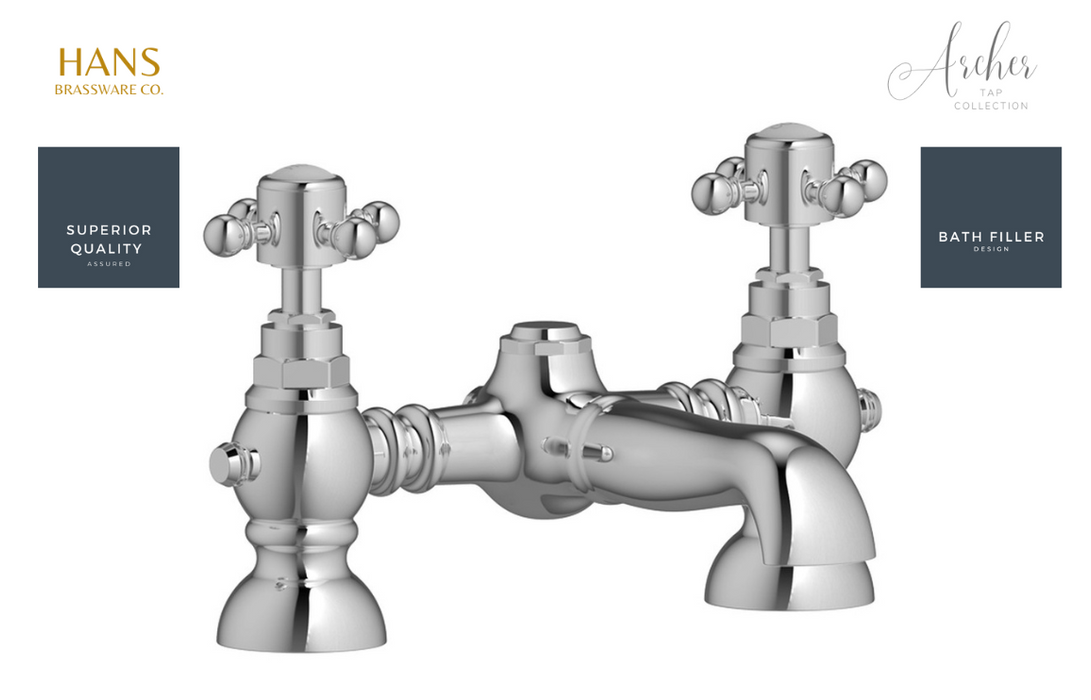 Hans Brassware Co. - Archer - Bath Filler Bathroom Tap - Chrome