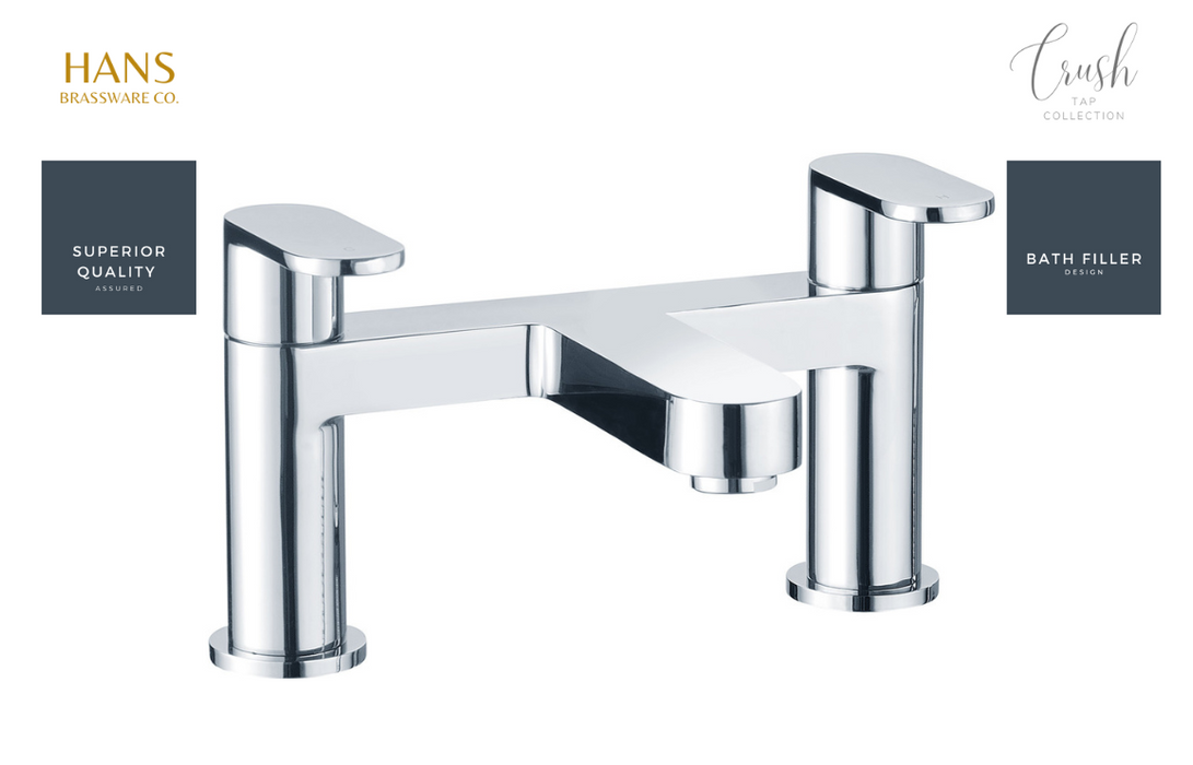 Hans Brassware Co. - Crush - Bath Filler Bathroom Tap - Chrome