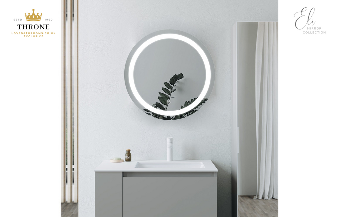 Throne - Eli - 800mm Round Front-Lit LED Bathroom Mirror