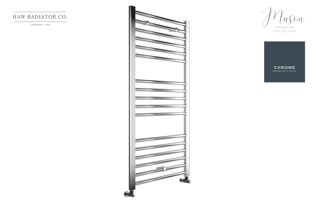 Swad Radiator HAW Rad Co. - Mason - Straight Ladder Radiator - 600x1200mm - Chrome ...
