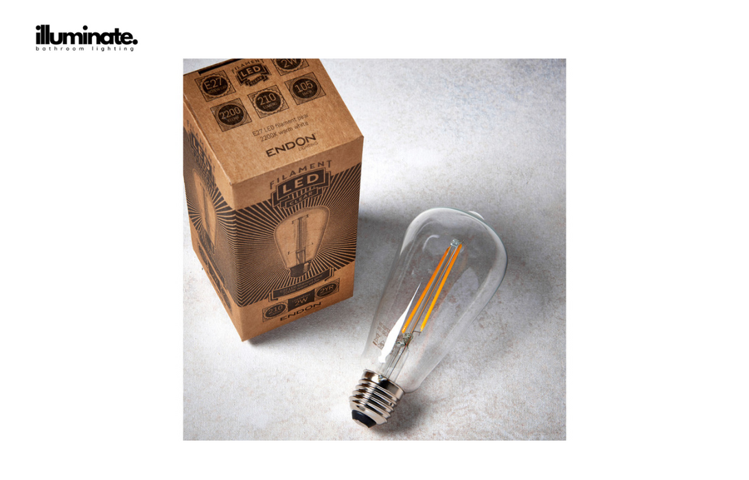 Illuminate - E27 LED Filament Pear Bulb