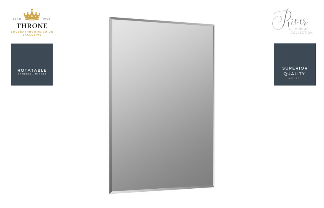 Throne - River - 500x700mm - Rectangle Bathroom Mirror