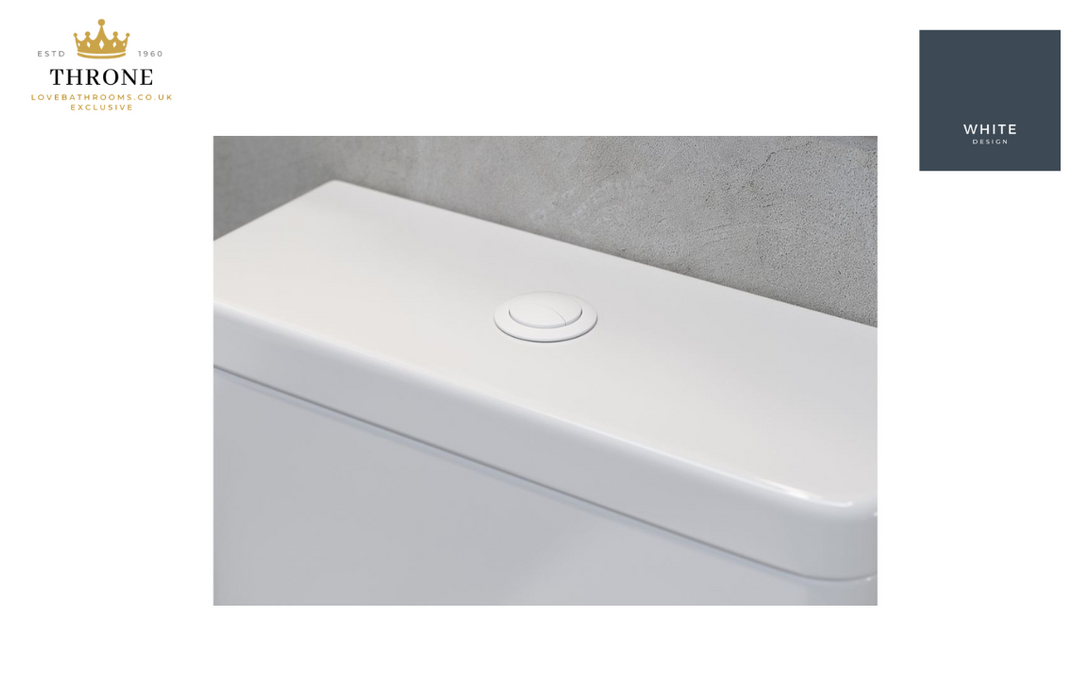 Toilet Push Button - White