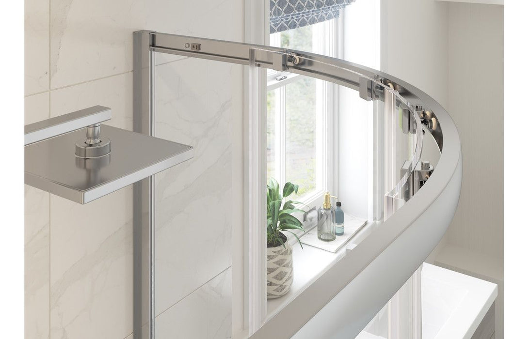 Clarity Showering - Kiss - 800mm 2 Door Quadrant Shower Enclosure - Black Frame