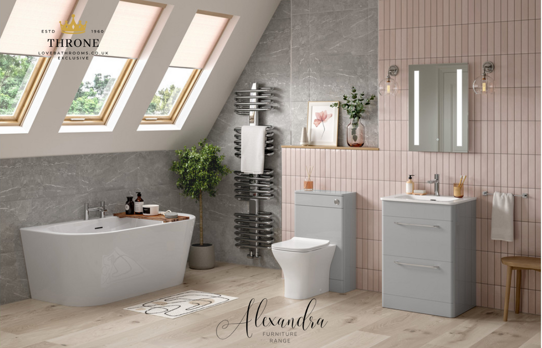 Throne - Alexandra - 500mm WC Unit - White Gloss
