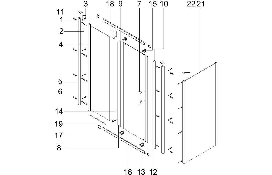 Clarity Showering - Kiss - 1500mm Sliding Shower Door - Chrome — Love ...