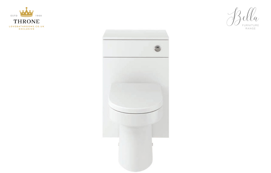 Throne - Bella & Foxx - 500mm WC Unit Pack - White Gloss